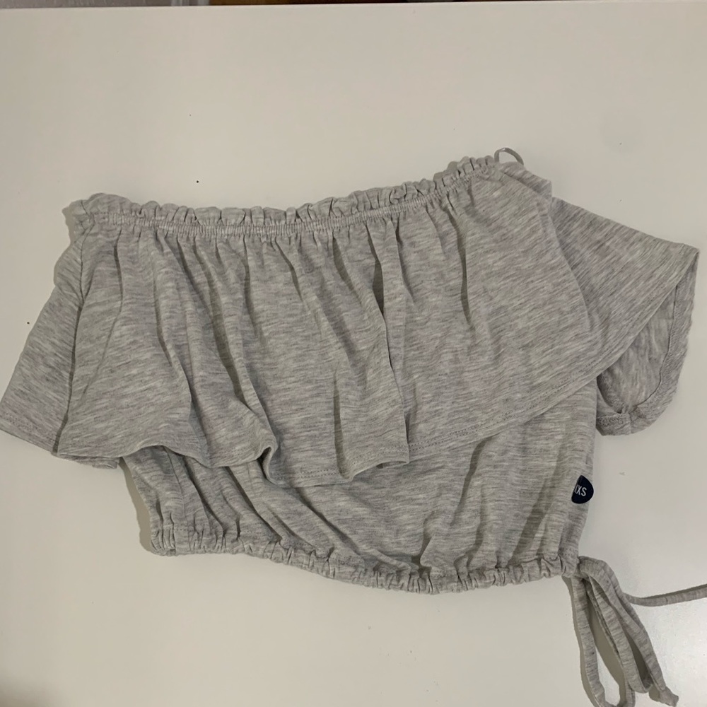 Grey tube top from Abercrombie & Fitch